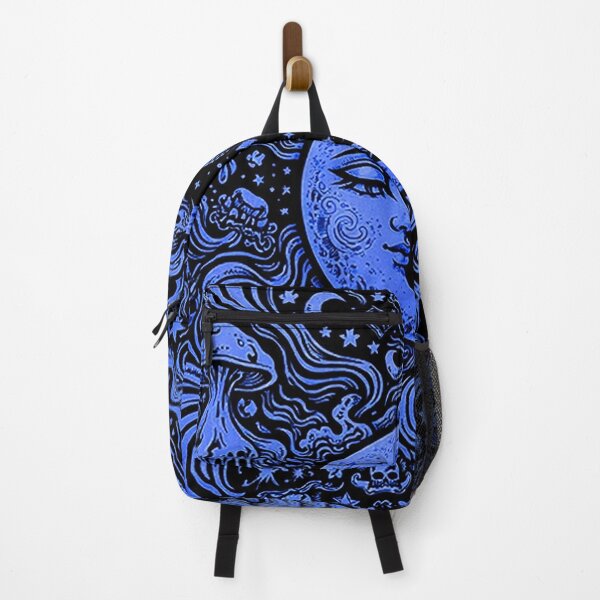 Item preview, Blue Psychedelic Moon Trippy Space Art Abstract Cosmic Design designed and sold by DrizzyV.