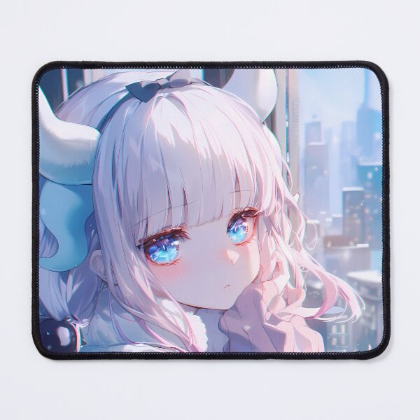 Item preview, Kanna Kamui Miss Kobayashi Dragon Maid Cozy Winter Cityscape designed and sold by TanglenRabbit.