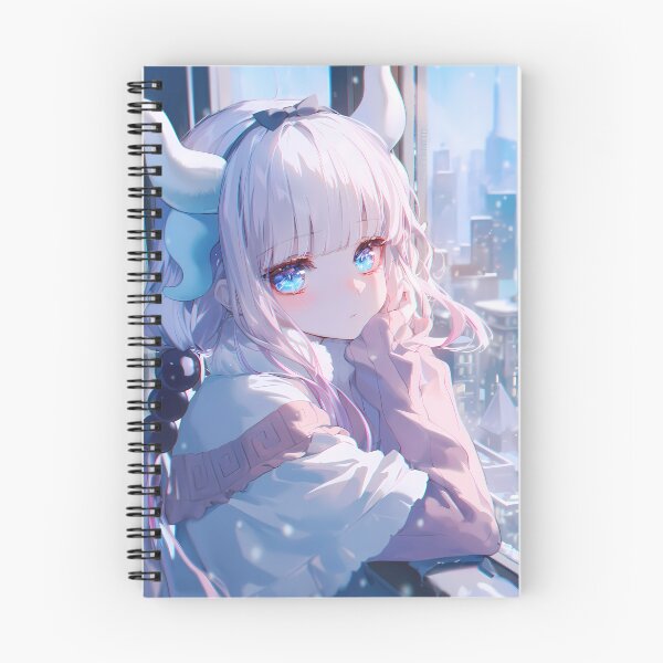 Item preview, Kanna Kamui Miss Kobayashi Dragon Maid Cozy Winter Cityscape designed and sold by TanglenRabbit.