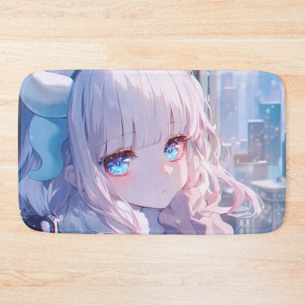 Item preview, Kanna Kamui Miss Kobayashi Dragon Maid Cozy Winter Cityscape designed and sold by TanglenRabbit.