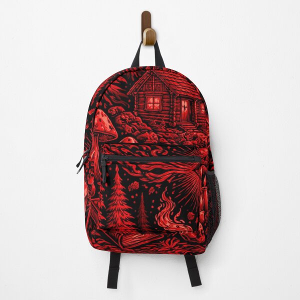 Item preview, Dark Forest Occult Art Red Black Witchy Psychedelic Scene designed and sold by DrizzyV.