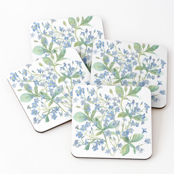 Item preview, Pretty little blue flowers designed and sold by uunaa.