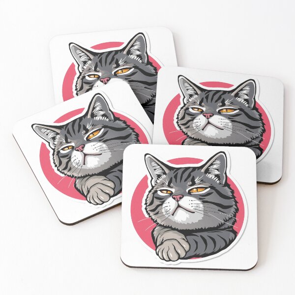 Item preview, Suspicious Cat Meme Sticker | Funny Judging Cat | Viral Reaction Image Design designed and sold by Velora Design .
