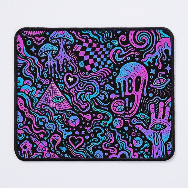 Item preview, Colorful Psychedelic Abstract Shapes Trippy Surreal Pattern Art designed and sold by DrizzyV.