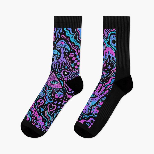Item preview, Colorful Psychedelic Abstract Shapes Trippy Surreal Pattern Art designed and sold by DrizzyV.