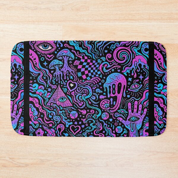 Item preview, Colorful Psychedelic Abstract Shapes Trippy Surreal Pattern Art designed and sold by DrizzyV.