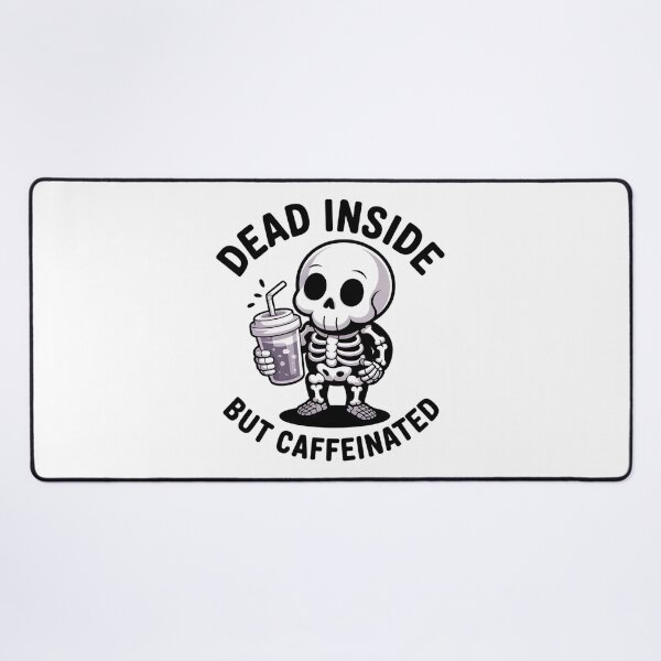 Item preview, Cute Spooky Skeleton Drinking Coffee Sarcastic Meme designed and sold by Mr-wow.