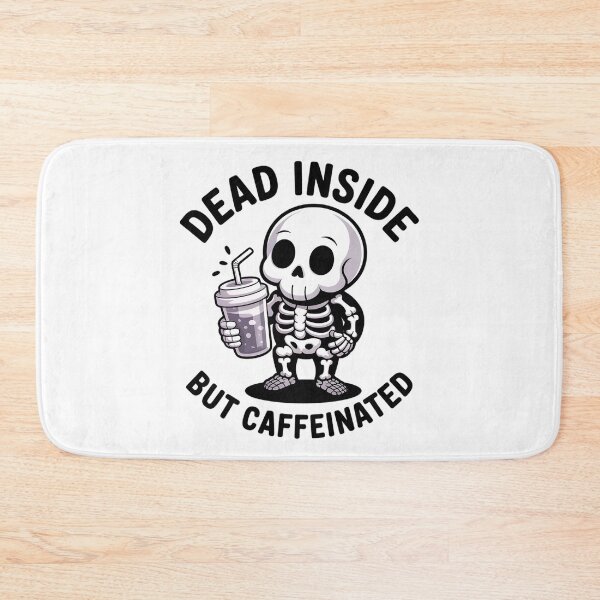 Item preview, Cute Spooky Skeleton Drinking Coffee Sarcastic Meme designed and sold by Mr-wow.