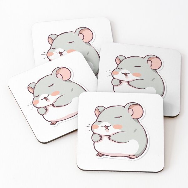 Item preview, Sleepy Hamster Sticker Cute Aesthetic | Funny Lazy Animal | Cozy Mood Design designed and sold by Velora Design .