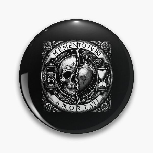 Item preview, Memento Mori Amor Fati Stoicism Skull Art designed and sold by mrqwzrwdb69.