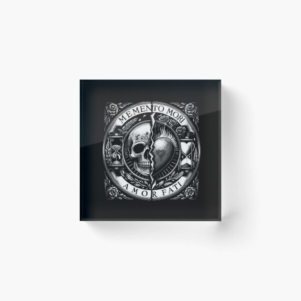 Item preview, Memento Mori Amor Fati Stoicism Skull Art designed and sold by mrqwzrwdb69.