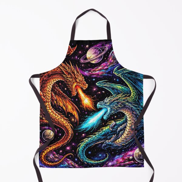 Item preview, Cosmic Dragons Space Battle Psychedelic Fantasy Galaxy Art designed and sold by DrizzyV.
