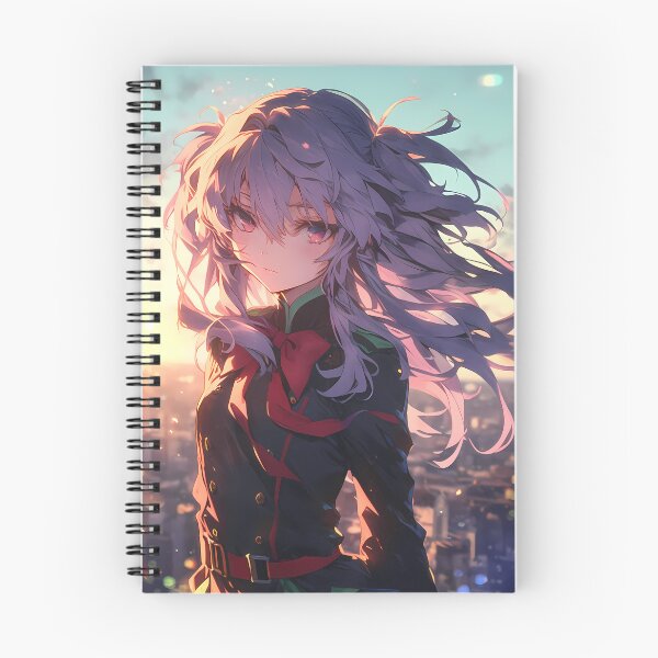 Item preview, Hiiragi Shinoa Seraph Of The End Sunset City Purple Hair designed and sold by TanglenRabbit.