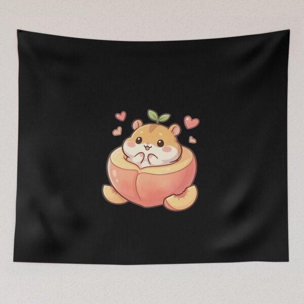 Item preview, Adorable Kawaii Hamster in  Peach  designed and sold by Trendora90.