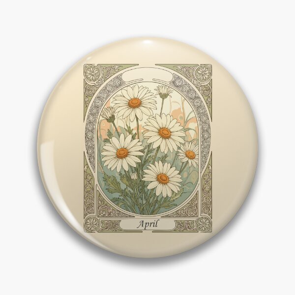 Item preview, Stylized April Daisy Birth Month Flower designed and sold by taiche.