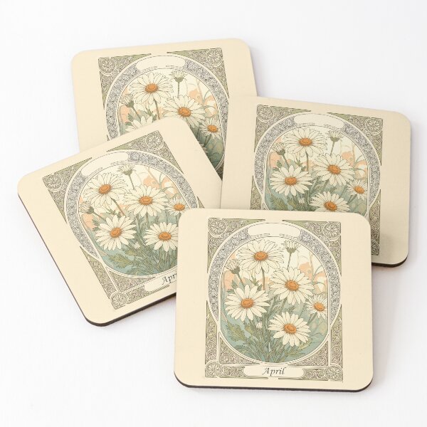 Item preview, Stylized April Daisy Birth Month Flower designed and sold by taiche.