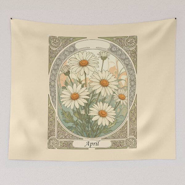 Item preview, Stylized April Daisy Birth Month Flower designed and sold by taiche.