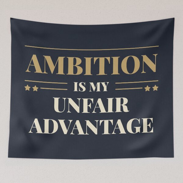 Item preview, Ambition is my unfair advantage - Modern transparent background  designed and sold by Revextyr.
