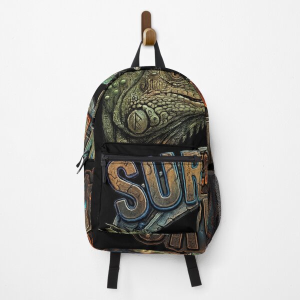 Item preview, Survive or Perish – Iguana vs Chameleon Vintage Survival Design designed and sold by LittleLoopArt.