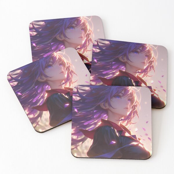 Item preview, Hitagi Senjougahara Bakemonogatari Windy Sunset Petals designed and sold by TanglenRabbit.