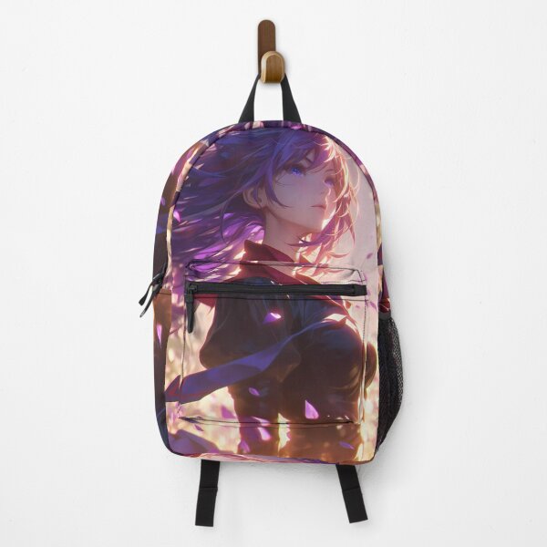 Item preview, Hitagi Senjougahara Bakemonogatari Windy Sunset Petals designed and sold by TanglenRabbit.