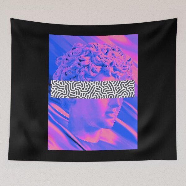 Item preview, Glitched Blind Statue Vaporwave Cybercore designed and sold by mrqwzrwdb69.