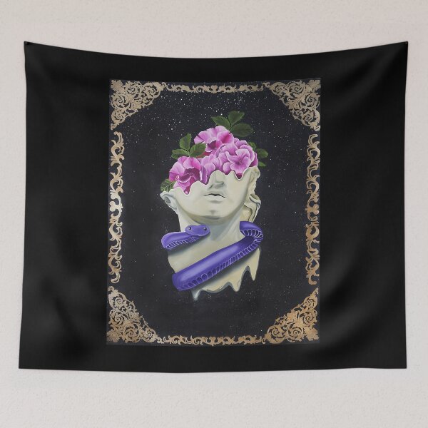 Item preview, Vaporwave Renaissance Statue Abstract Art designed and sold by mrqwzrwdb69.