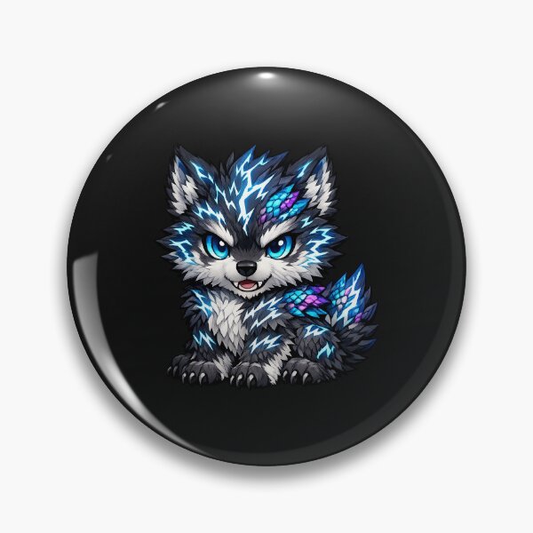 Item preview, Cute Electric Lightning Wolf Cub designed and sold by MerlinAnderson1.
