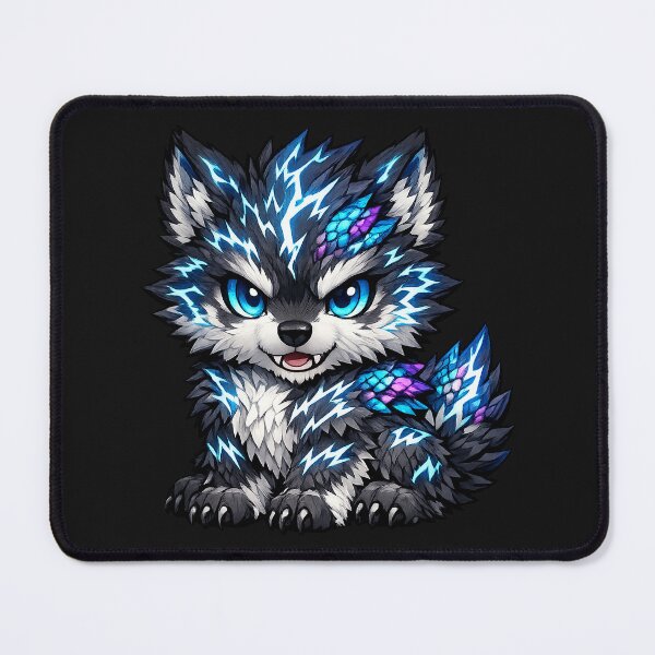 Item preview, Cute Electric Lightning Wolf Cub designed and sold by MerlinAnderson1.