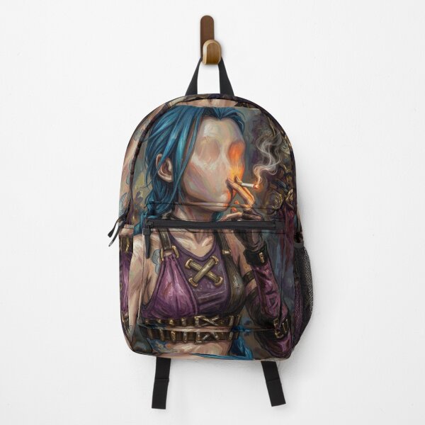 Item preview, Faceless Blue Rebel - Cyberpunk Oil Painting Style designed and sold by ElliDesign.