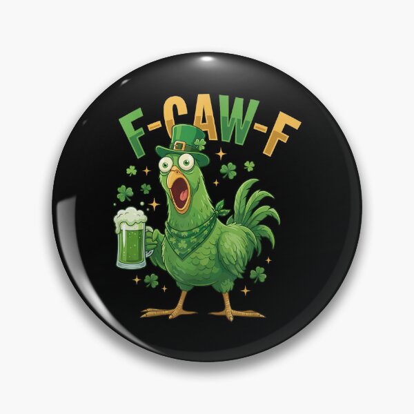 Item preview, Funny St. Patrick's Day F-CAW-F Irish Beer Chicken FCAWF designed and sold by Juansustait.