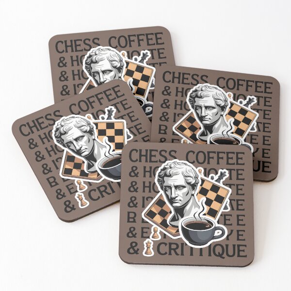 Item preview, Chess Coffee Critique Graphic Design Aesthetic designed and sold by SplashTastic.