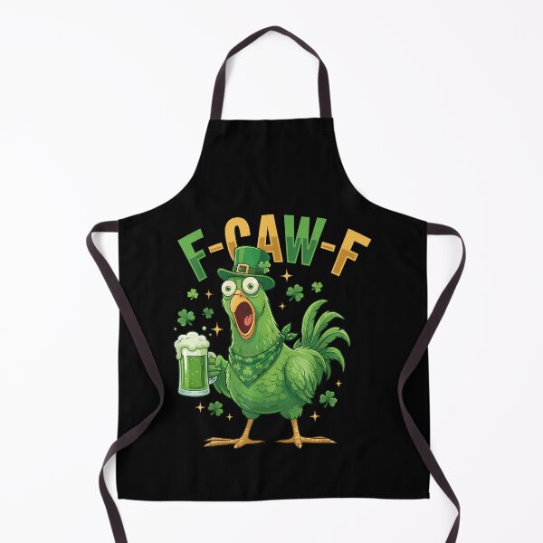 Item preview, Funny St. Patrick's Day F-CAW-F Irish Beer Chicken FCAWF designed and sold by Juansustait.