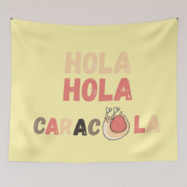 Item preview, Hola Hola Caracola Snail Greeting designed and sold by CDPrintsDesigns.