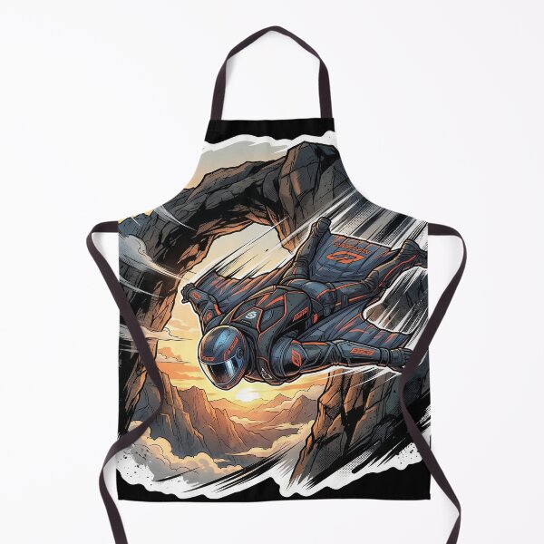 Item preview, Extreme Wingsuit – Cliffside Flight | Street Art Pop Art Illustration designed and sold by PLUSHIWORLDtm.