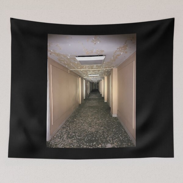 Item preview, Eerie Liminal Space Creepy Infinite Hallway designed and sold by mrqwzrwdb69.