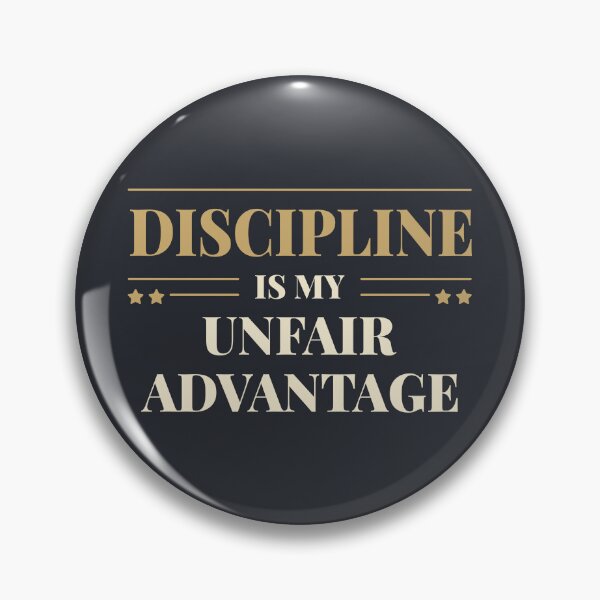 Item preview, Discipline is my unfair advantage - Modern typography quote designed and sold by Revextyr.