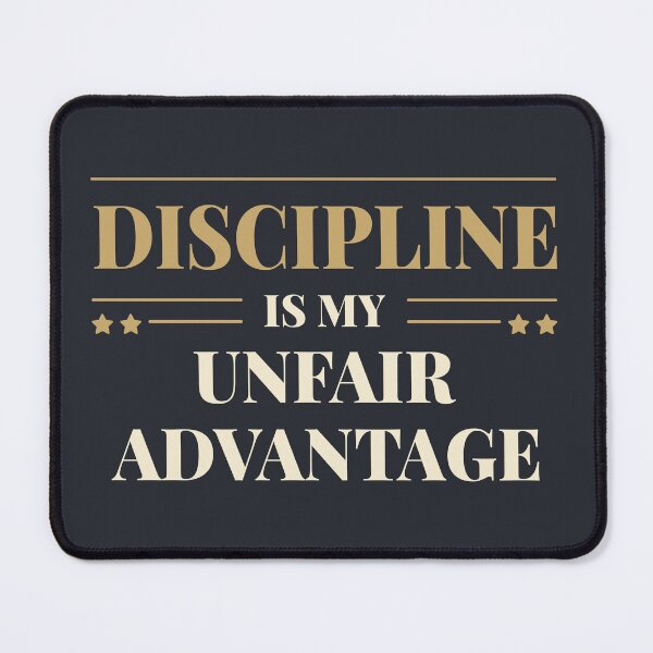 Item preview, Discipline is my unfair advantage - Modern typography quote designed and sold by Revextyr.