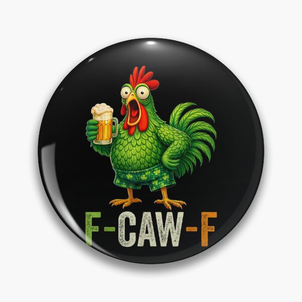 Item preview, Funny F Caw F Rooster St Patrick's Day Men Humor Chicken  designed and sold by Juansustait.