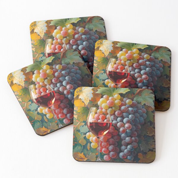 Item preview, Glass of red wine with grapes designed and sold by paulrommer.