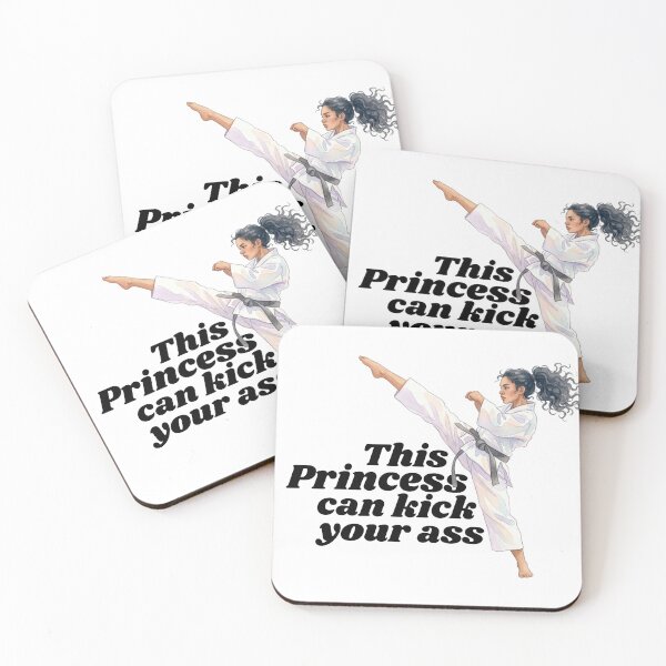 Item preview, Princess Kick Ass Karate Girl Gift designed and sold by nimbledojo.