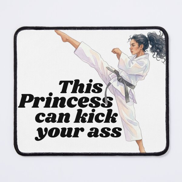 Item preview, Princess Kick Ass Karate Girl Gift designed and sold by nimbledojo.