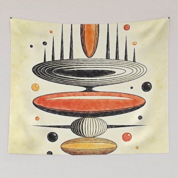 Item preview, Atomic Age Mid-Century Modern Art designed and sold by Hen-C-Art.
