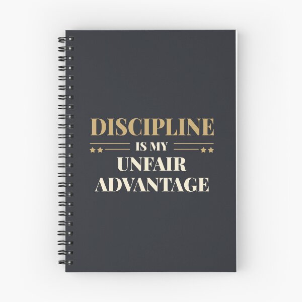 Item preview, Discipline is my unfair advantage - Vintage typography quote designed and sold by Revextyr.