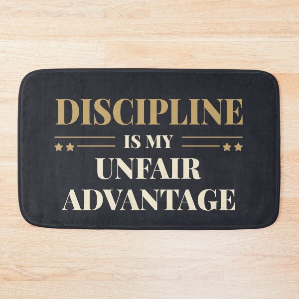 Item preview, Discipline is my unfair advantage - Vintage typography quote designed and sold by Revextyr.