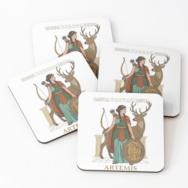 Item preview, Artemis: Goddess of the Hunt and Moon - Minimalist Greek Mythology Art designed and sold by Artful Expression .