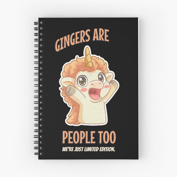 Item preview, Gingers are People Too Funny Red Hair Unicorn designed and sold by UniTeeCo.
