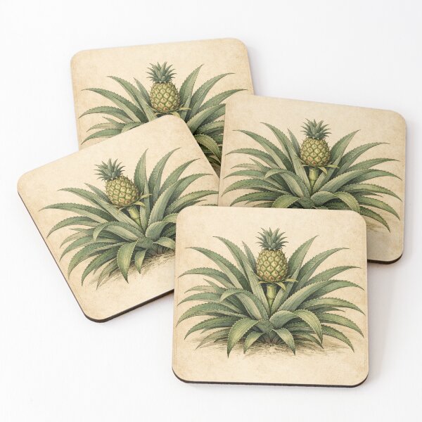 Item preview, Vintage Pineapple Botanical Print – Antique Ananas Comosus Kitchen Wall Art designed and sold by Darlin8888.
