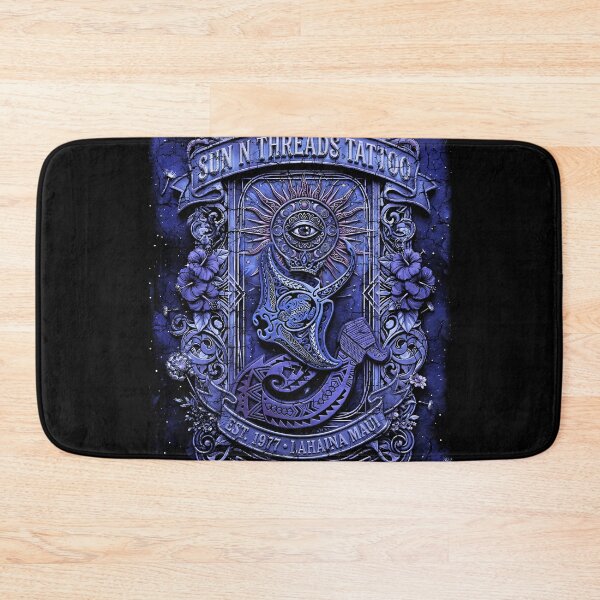 Item preview, Sun N Threads Tattoo – Distressed Lahaina Heritage Tiki Shield designed and sold by sunnthreads.