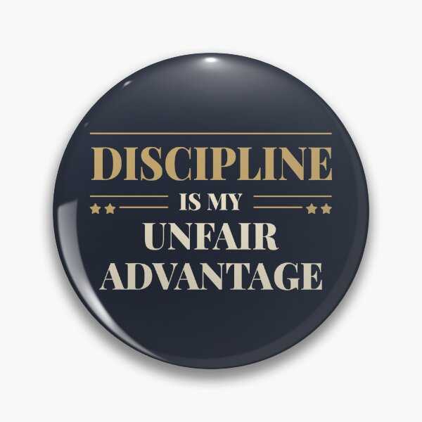 Item preview, Discipline is my unfair advantage - Modern transparent background designed and sold by Revextyr.